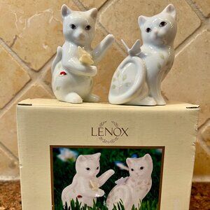 Butterfly Meadow Porcelain Kitten Salt and Pepper Set, discontinued